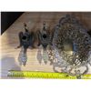 Image 2 : Lot of metal ietms, candle holder and misc