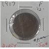 Image 2 : 1917 Canadian Large One Cent.