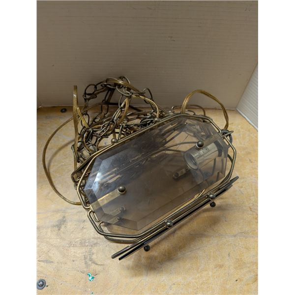 Brass Chandelier (Not tested and No Bulb, Seems in good Condition)