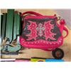 Image 2 : Lot of Misc. Items (Purse, Sled Decor, DVDS, and etc.)