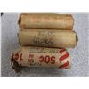 Image 1 : 3 - Misc Rolls Of 25 Cent, Nickels