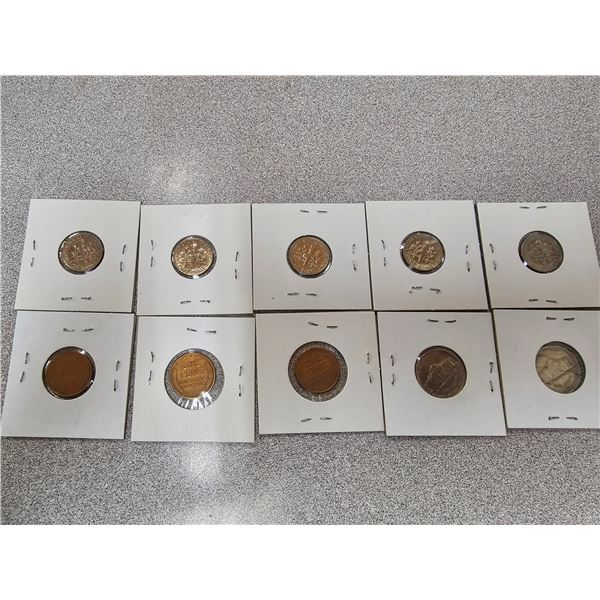 Misc US 10 Cents, Nickels & Pennies