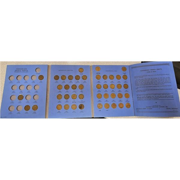 Canadian Small Cent Collection 1920-1972