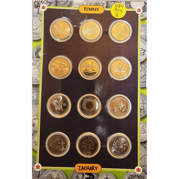 2000 Canada 25 Cents Collection