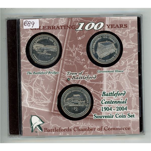 1904-2004 battleford centennial souvenior coin-set