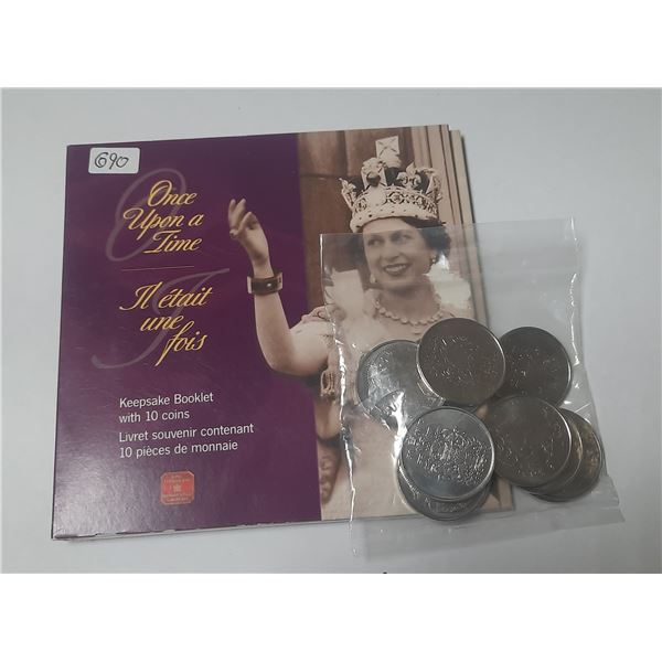10 golden jubliee 5- cent coins