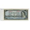 Image 1 : 1954 canadian $5 bill