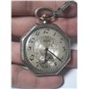 Image 2 : VINTAGE ELGIN  12S, 7 J POCKET WATCH,  RUNS