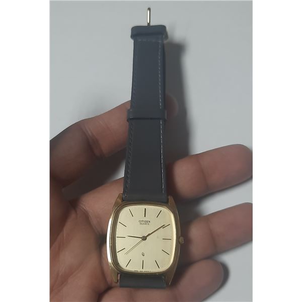 VINTAGE CITIZEN QTZ, NEW BATTERY, RUNS