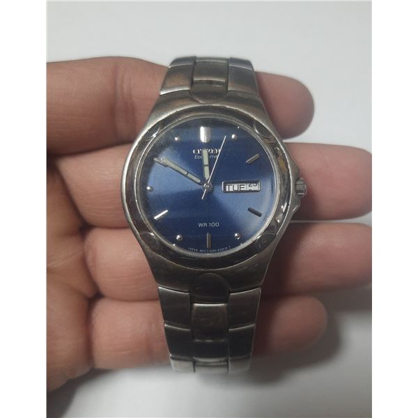 VINTAGE CITIZEN ECO-DRIVE E100, RUNS
