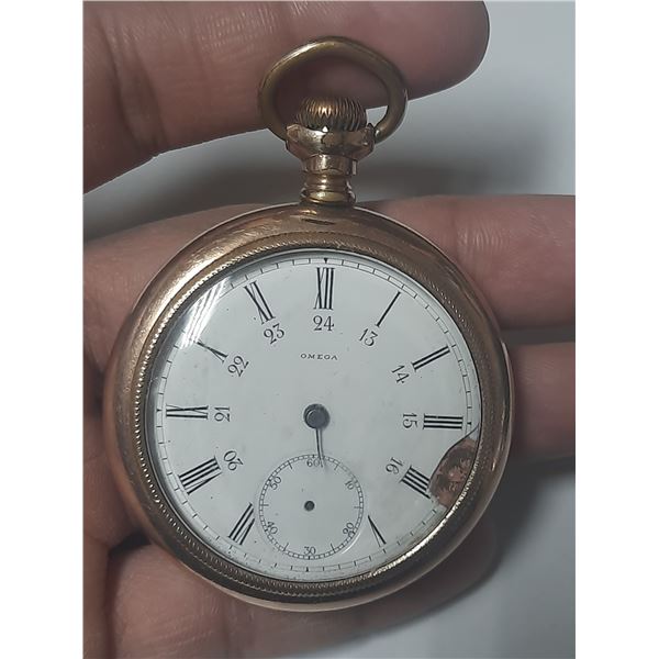 VINTAGE OMEGA P/W MAN WIND , GOOD MOVEMENT AND CASE