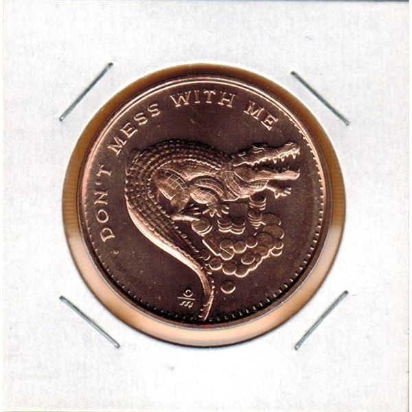 1 0UNCE COPPER -  .999 FINE - DON'T MESS WITH ME