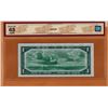 Image 2 : 1954 BANK OF CANADA $1.00 DEVIL'S FACE BANKNOTE - BCS GRADED - CHOICE UNC 63