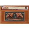 Image 1 : 1937 BANK OF CANADA $50.00 BANKNOTE - BCS GRADED - EXTRA FINE 40
