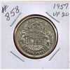 Image 1 : 1957 CANADIAN SILVER 50 CENT COIN