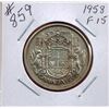 Image 1 : 1958 CANADIAN SILVER 50 CENT COIN