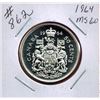 Image 1 : 1964 CANADIAN SILVER 50 CENT COIN