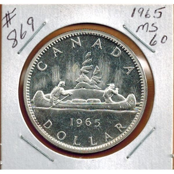 1965 CANADIAN SILVER DOLLAR