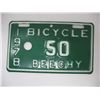 Image 1 : 1978 BEECHY BICYCLE LICENCE PLATE  (Mint Condition)  3 1/4 inches by 5 3/8 inches