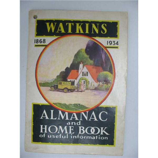 1934 WATKIN ALMANAC and HOME BOOK of USEFUL INFORMATION