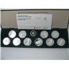 Image 3 : CALGARY OLYMPIC $20 SILVER COIN SET (10 Coins) -  1 Full Troy Ounce per Coin