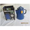 Image 2 : Blue Enamel Percolator Coffee Pot