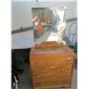 Image 1 : Antique 3 Drawer Dresser with Mirror