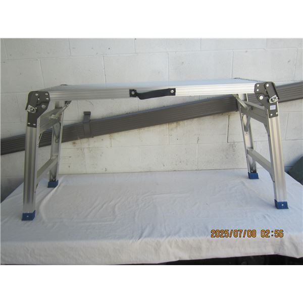 Master Craft Folding Ladder Saw Horse Like New Condition 42 inches long 25 inches tall 15 inches dee