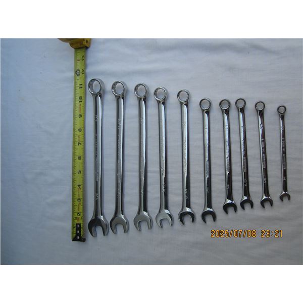 Master Craft Standard Wrench Set ¼ -3/4 inches
