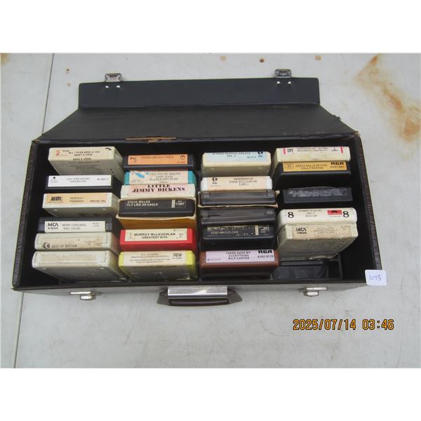 Case Full of 8 Track Tapes