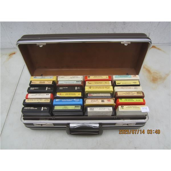 Case Full of 8 Track Tapes
