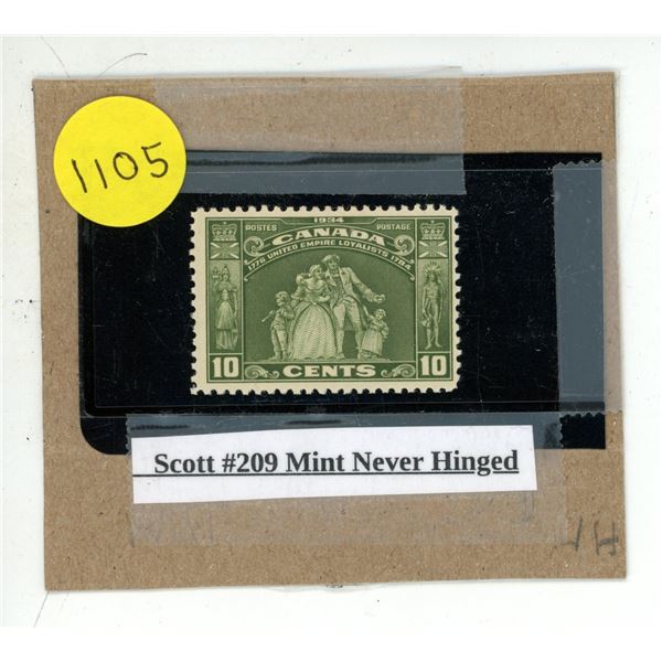 Scott #209 Mint Never Hinged.