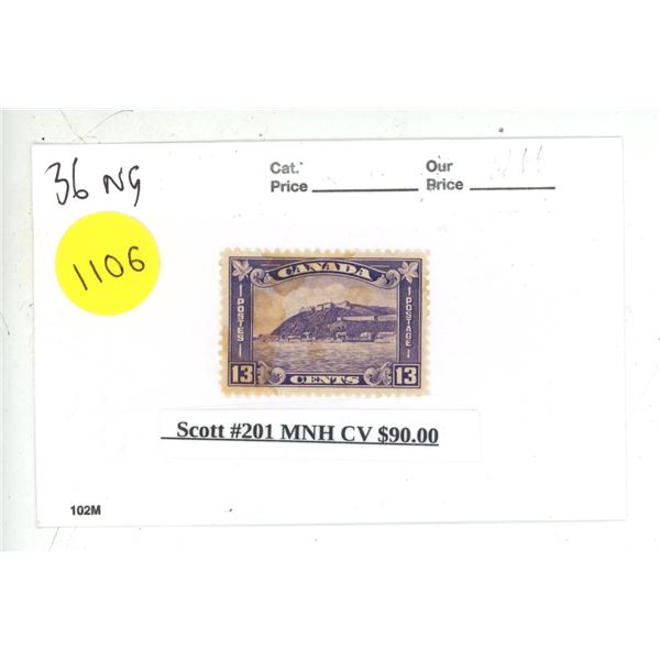 Scott #201 MNH CV $90.00