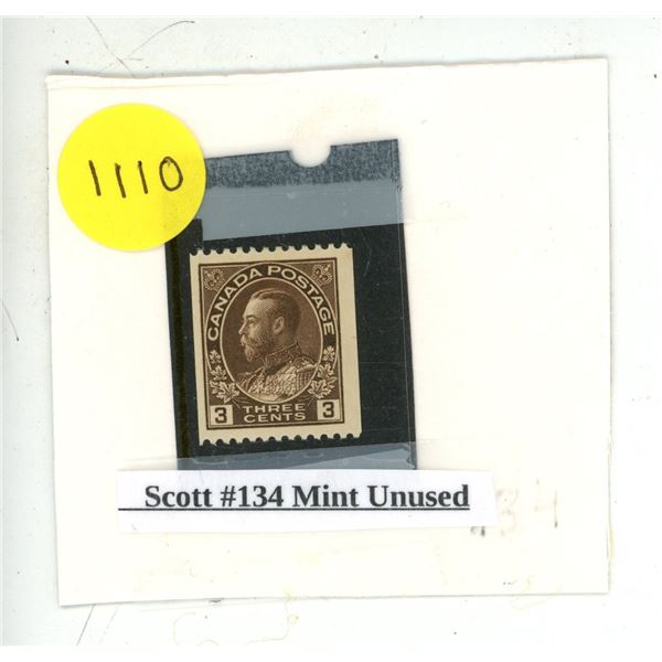 Scott #134 Mint Unused.