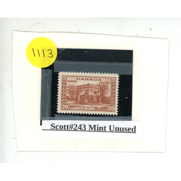 Scott #243 Mint Unused.