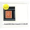 Image 1 : Scott #200 Mint Unused CV $45.00