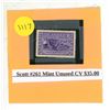 Image 1 : Scott #261 Mint Unused CV $35,00.
