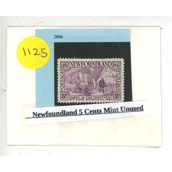 Newfoundland 5 Cents Mint Unused.