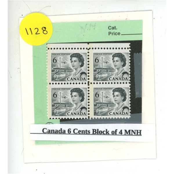 Canada 6 Cents Block of 4 MNH.