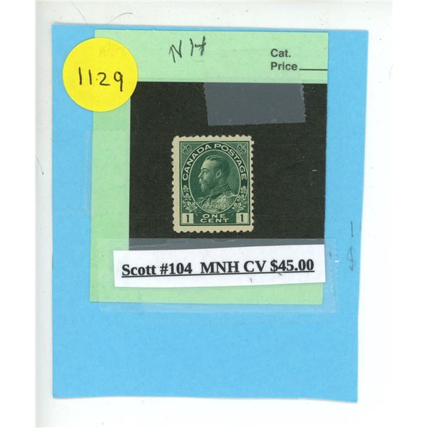 Scott #104 MNH CV $45.00