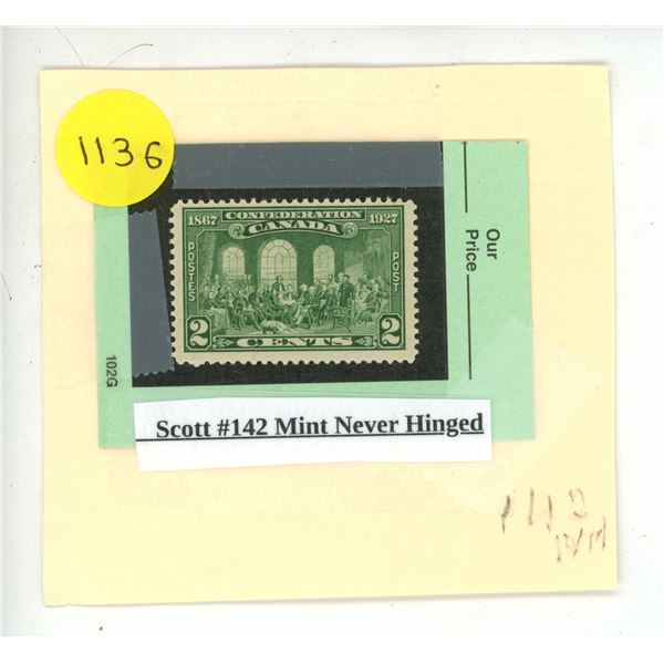 Scott #142 Mint Never Hinged.