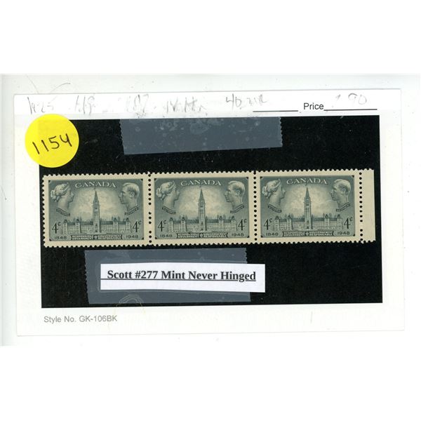 Scott #277 Mint Never Hinged.