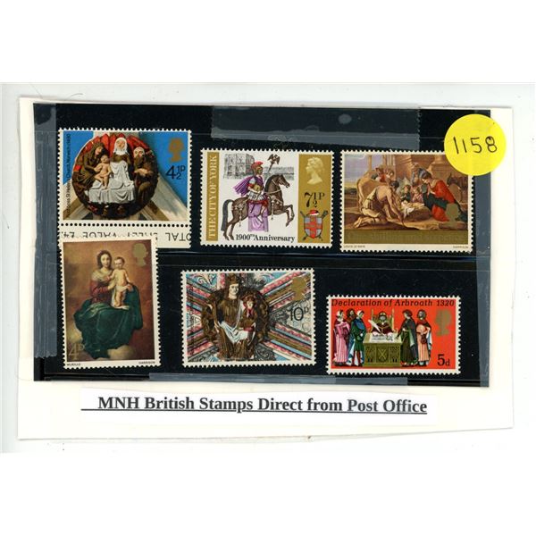 MNH British Stamps Direct from Post Office.