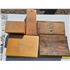 Image 1 : 5 wood boxes