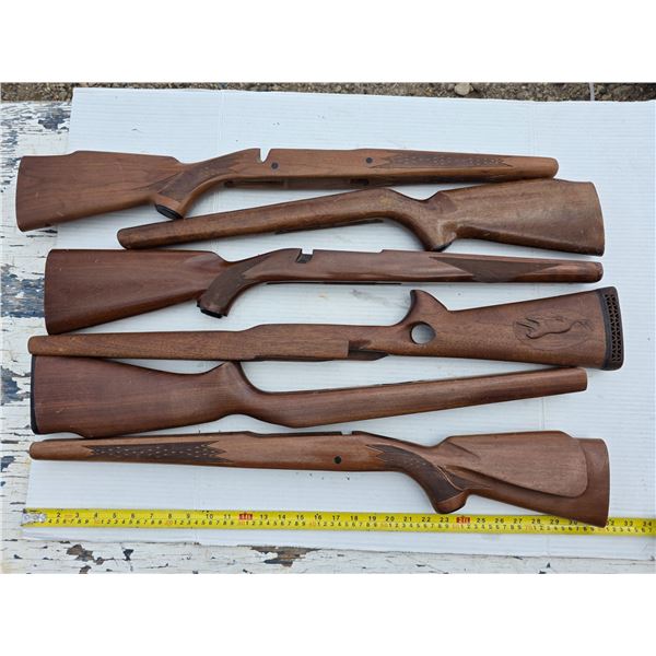 Lot of 6 rifle stocks