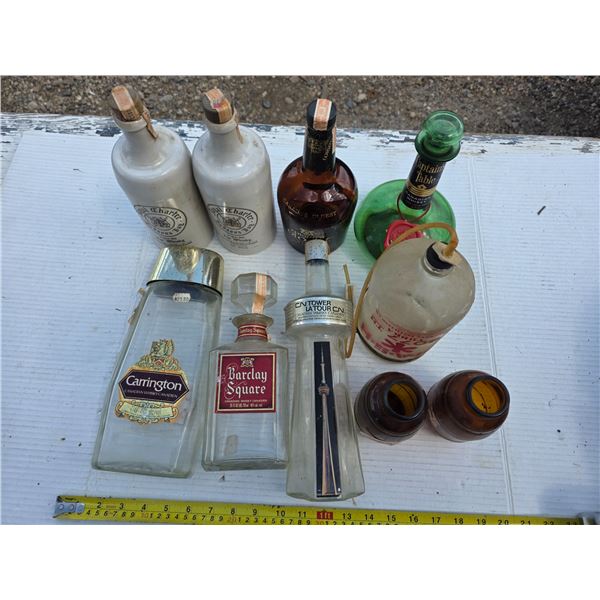 Lot of misc liquer bottles