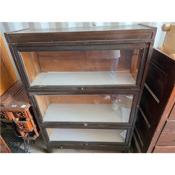 Lawyers stacking book cabinet- 15" by 38" by 45"H