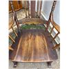 Image 2 : Antique pressback rocking chair- 37" by 20" by 29"H