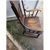 Image 3 : Antique pressback rocking chair- 37" by 20" by 29"H