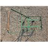 Image 3 : green metal cart- 29"H